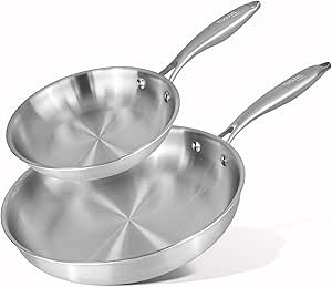 Stainless Steel Frying Pan Set